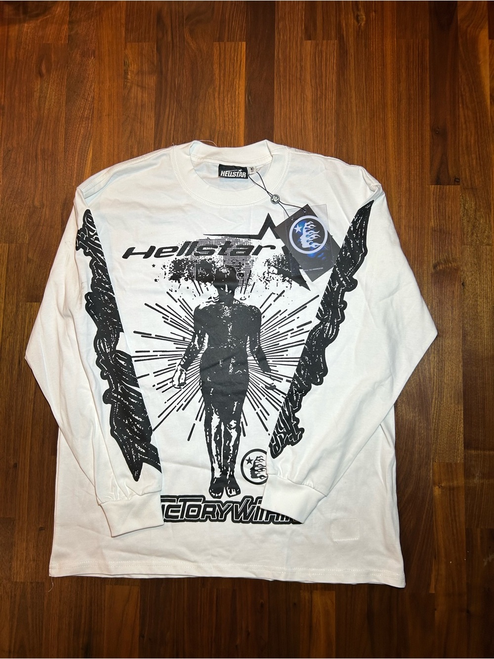 White hellstar Long Sleeve Shirt
